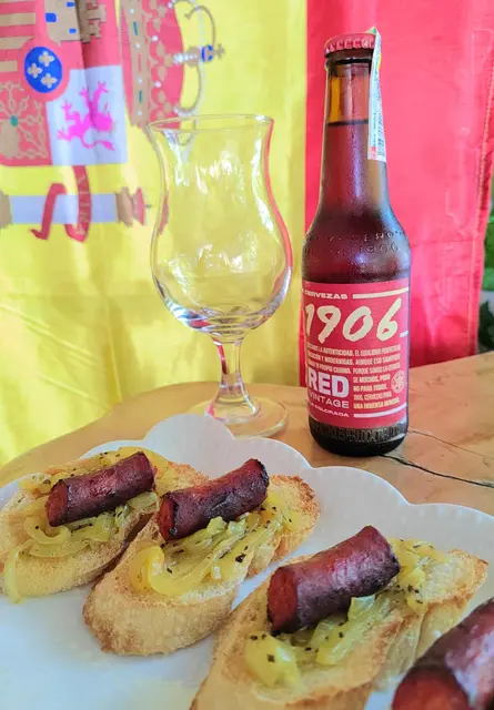 Montadito de chistorra publicado por O’Lar DeMaría